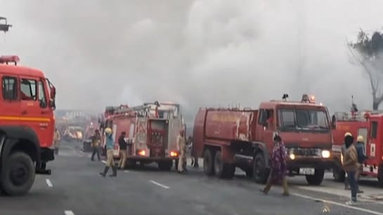 Jaipur-Ajmer Highway पर फटा गैस टैंकर दिल दहलाने वाला हादसा
