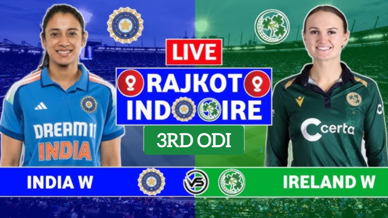 India vs Ireland Woman 3rd Odi Highlights - Pratika Rawal