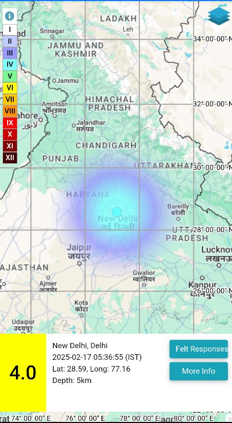 Earthquake in Delhi