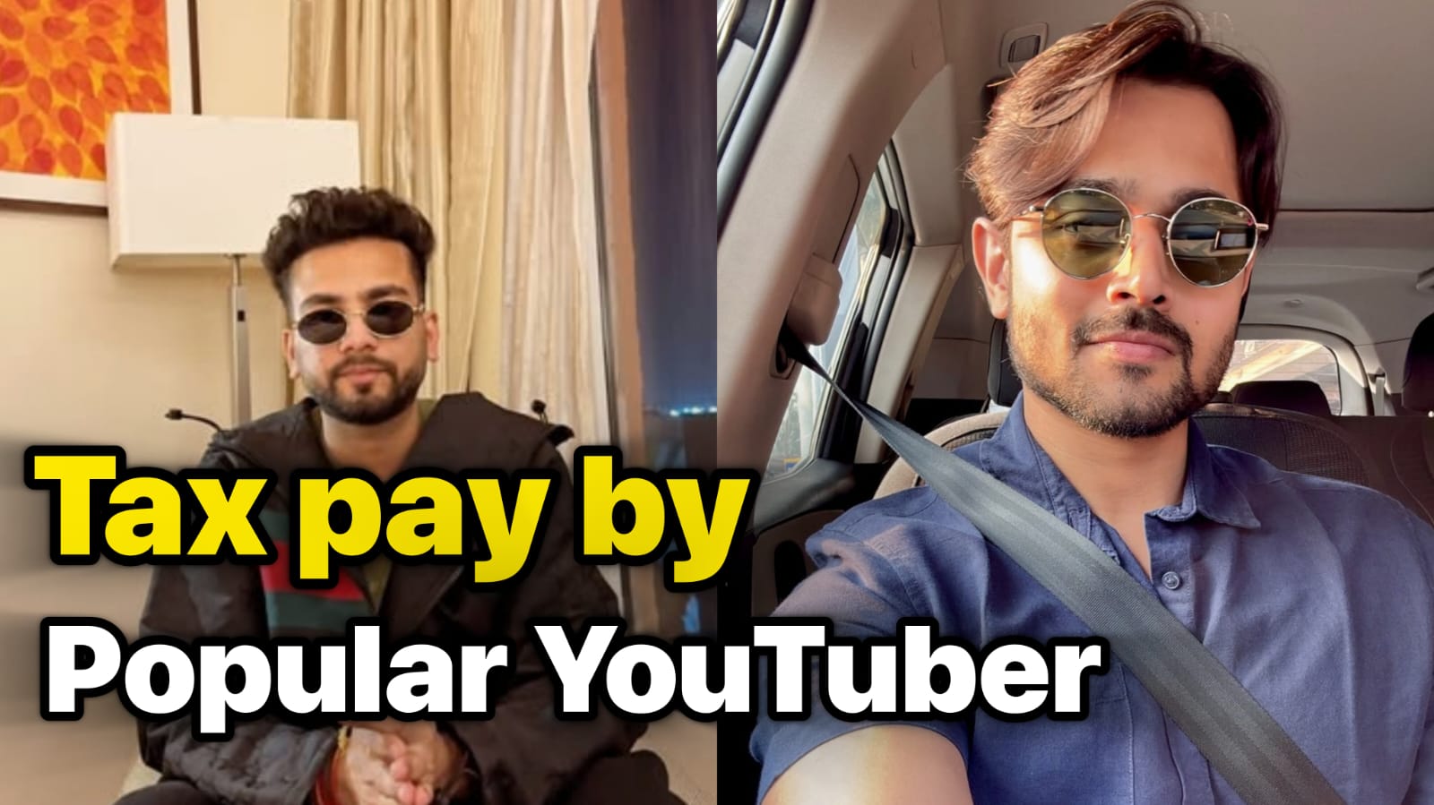 Tax pay by popular youtubers in india